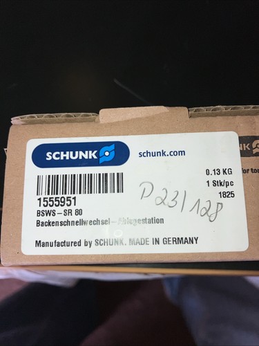 Schunk backenschnellwechsel - schunk,